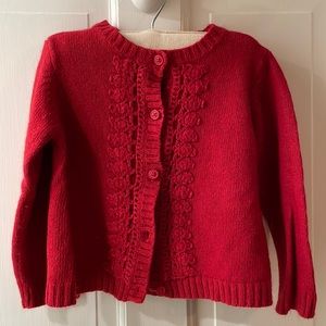 Red Gymboree button up Sweater